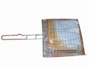 Решетка-гриль для рыбы тройная Метиз YN-GB2012/BQ333-1, хром. сталь, лат. руч.