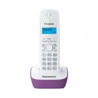 Телефон DECT Panasonic  KX-TG1611 RU-F белый_фиолетовая подставка